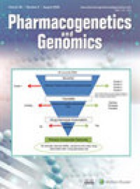 Pharmacogenetics And Genomics雜志