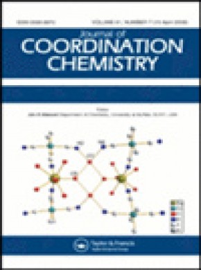 Journal Of Coordination Chemistry雜志