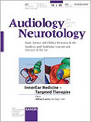 Audiology And Neuro-otology雜志