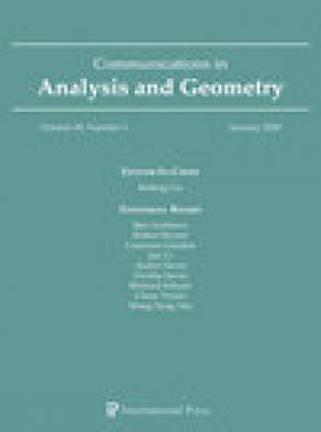Communications In Analysis And Geometry雜志