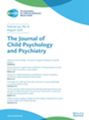 Journal Of Child Psychology And Psychiatry雜志