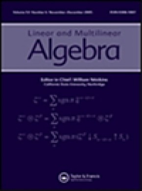 Linear & Multilinear Algebra雜志