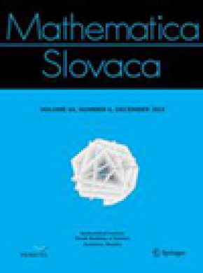 Mathematica Slovaca雜志