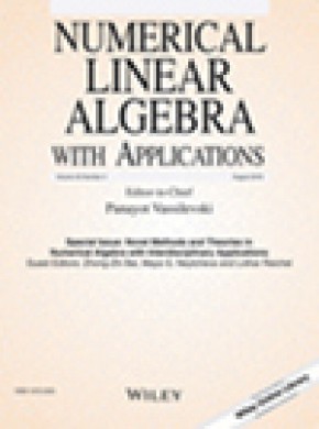 Numerical Linear Algebra With Applications雜志