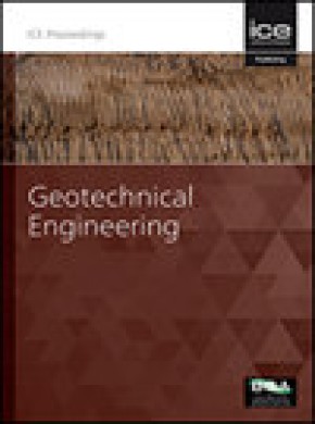 Proceedings Of The Institution Of Civil Engineers-geotechnical Engineering雜志