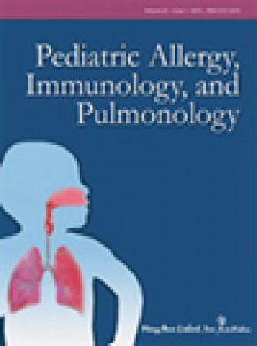 Pediatric Allergy Immunology And Pulmonology雜志