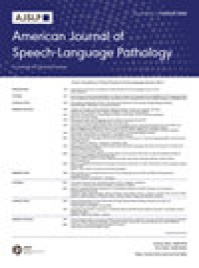 American Journal Of Speech-language Pathology雜志