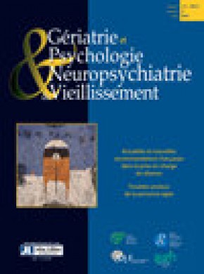 Geriatrie Et Psychologie Neuropsychiatrie De Vieillissement雜志