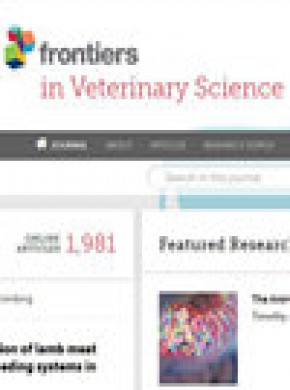 Frontiers In Veterinary Science雜志