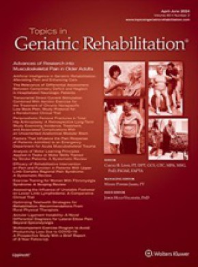 Topics In Geriatric Rehabilitation雜志