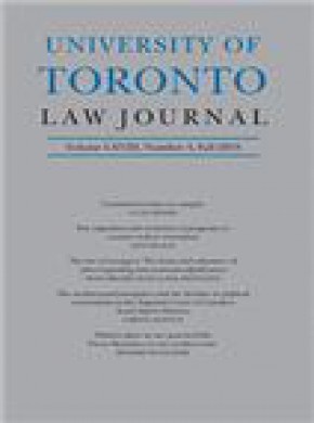 University Of Toronto Law Journal雜志