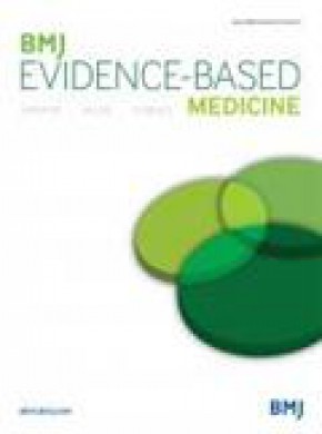 Bmj Evidence-based Medicine雜志