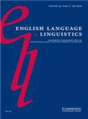 English Language & Linguistics雜志