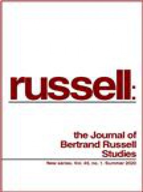 Russell-the Journal Of The Bertrand Russell Studies雜志