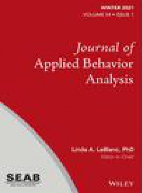 Journal Of Applied Behavior Analysis雜志