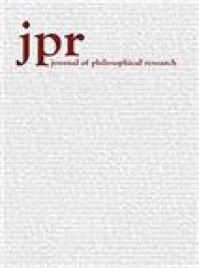 Journal Of Philosophical Research雜志
