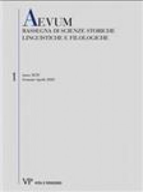Aevum-rassegna Di Scienze Storiche Linguistiche E Filologiche雜志